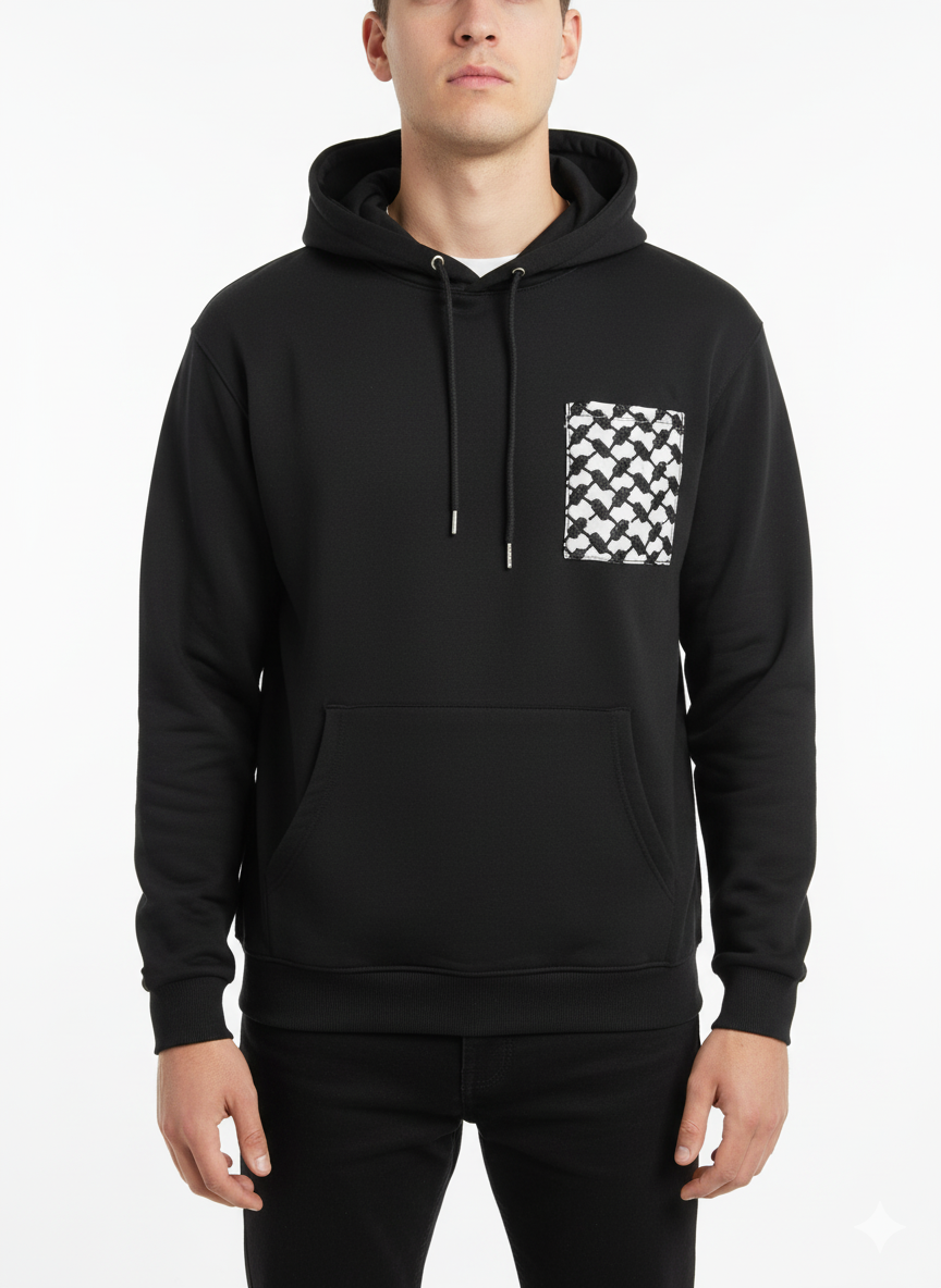 The Kuffyieh Accent Black Hoodie