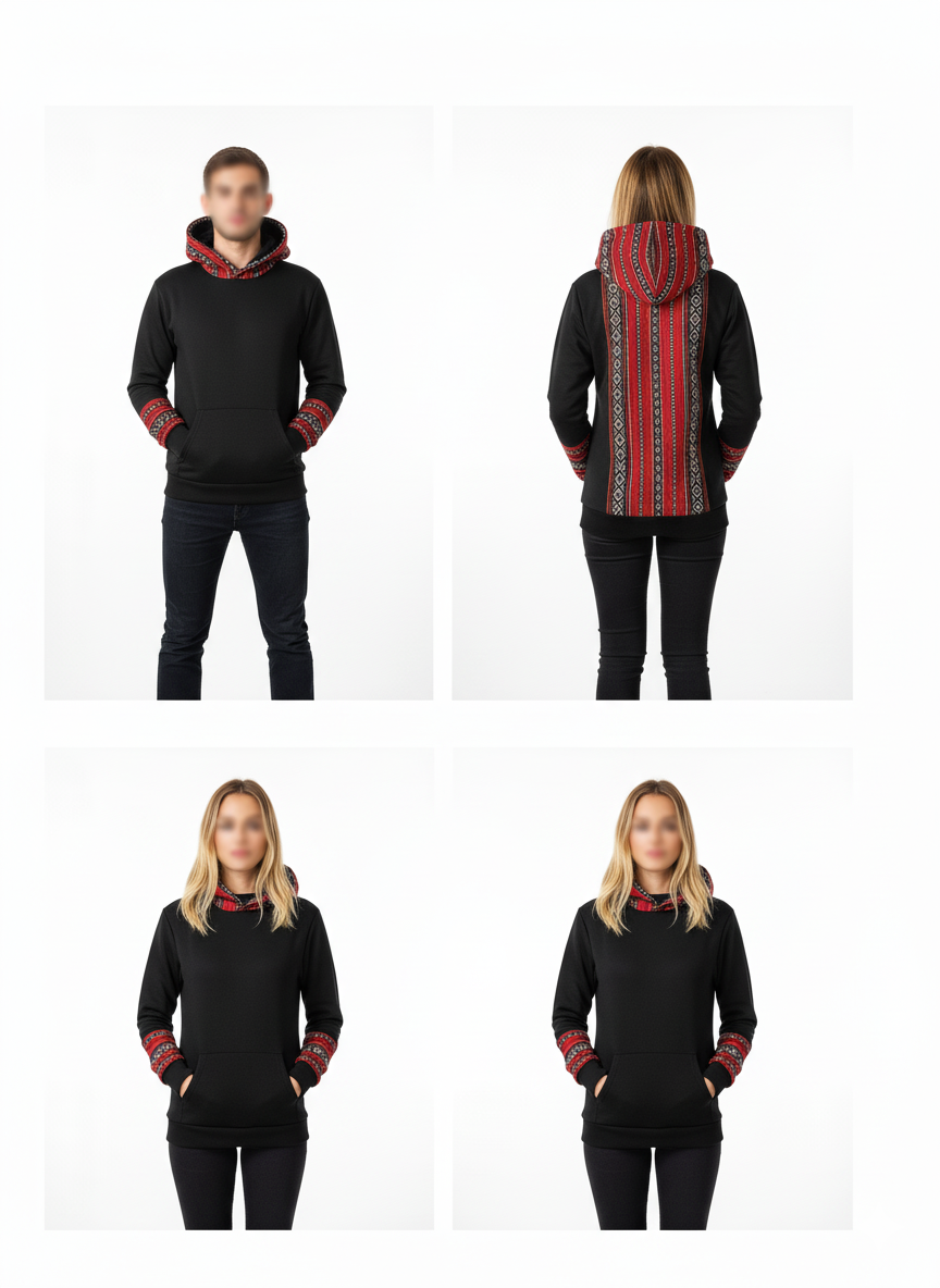 Zakhraf Pattern Hoodie
