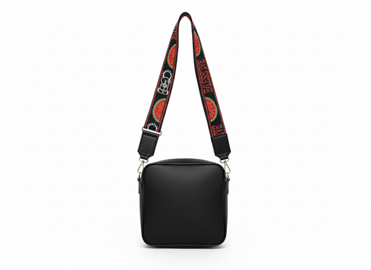 Palestine Embroidered Watermelon & Handala Adjustable Bag Strap
