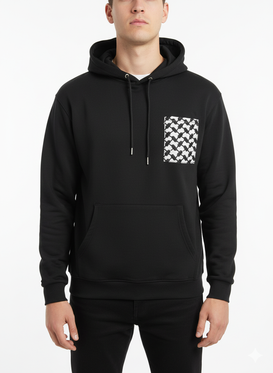 The Kuffyieh Accent Black Hoodie