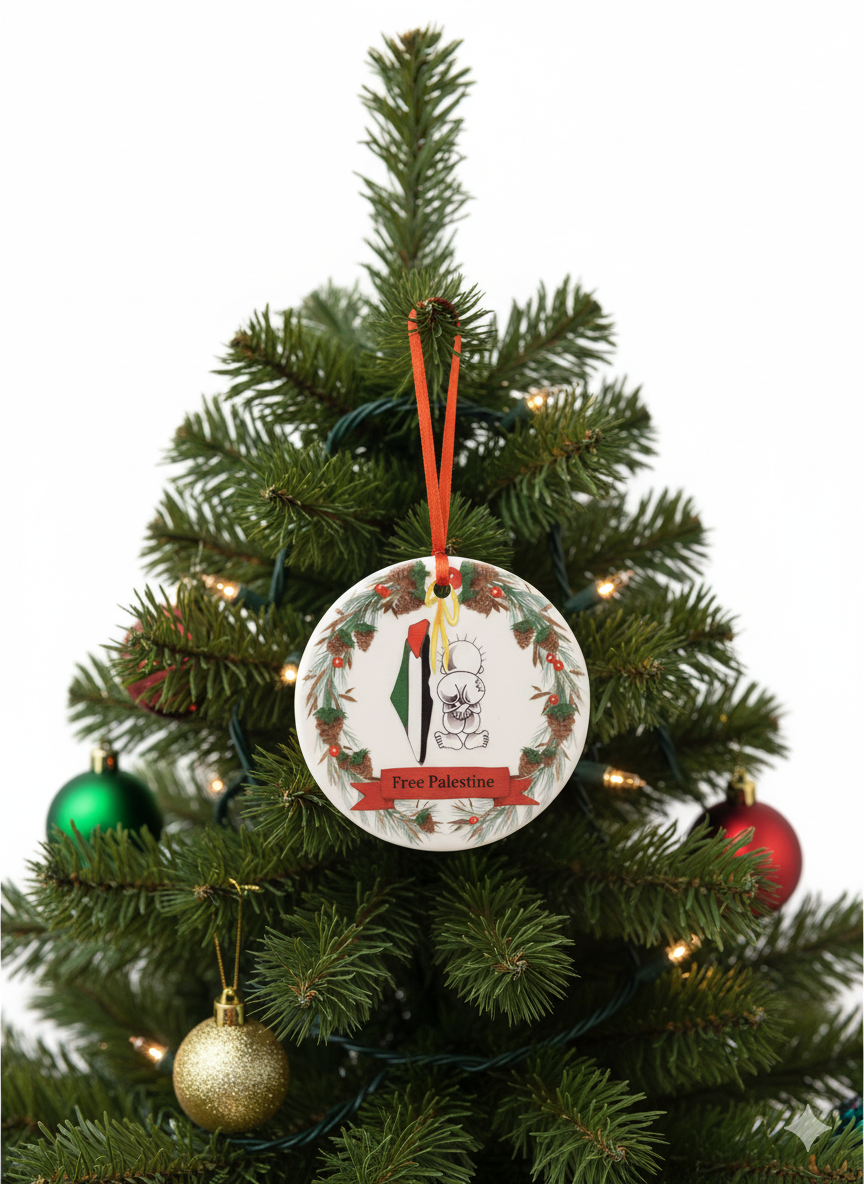 Ceramic Palestine Heritage Christmas Ornament