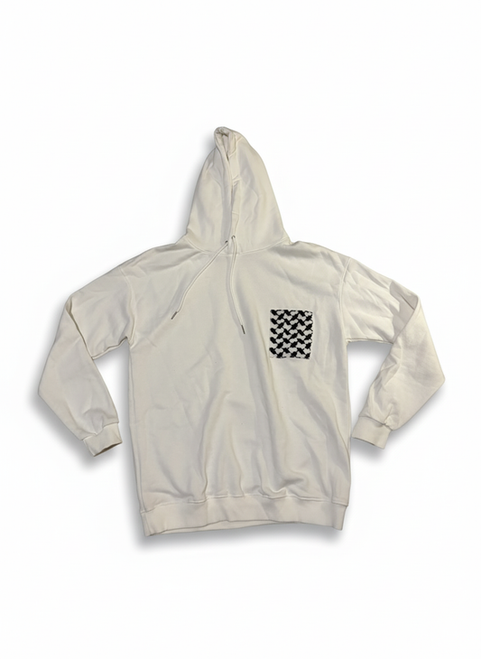 The White Kuffyieh Accent Hoodie